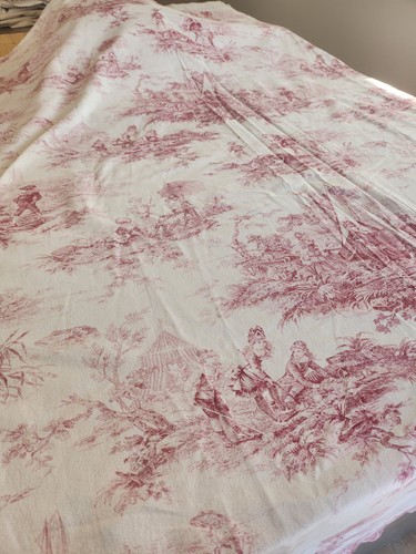 Ancien coupon tissu jouy - tissu,