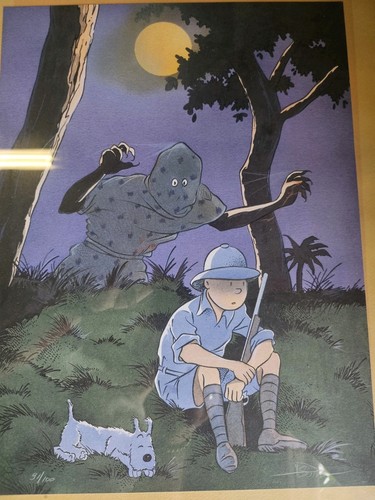 Affiche numérotée tintin - numérotée,