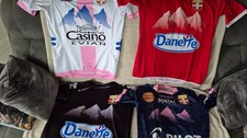 Lot de 4 anciens maillots de football ETG évian thonon gaillard