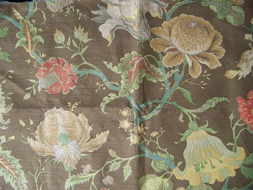 Coupon tissu fleurs motifs - ,