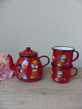 Ensemble théière et deux