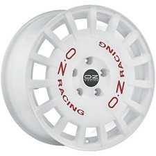 JANTES ROUES OZ RACING RALLY RACING POUR AUDI TT 7X17 5X100 RACE WHITE RED LETT