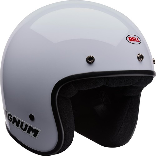 Casque jet bell magnum blanc - casque, magnum,