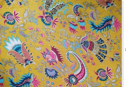 Tissu imprimé main - tissu, la