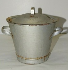 -ANCIENNE PETITE LESSIVEUSE JOUET METAL SORTIE de GRENIER COLLECTION POUPEE XXe