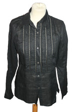 CHEMISIER LIN FEMME   °°° LAURA CLEMENT °°° TAILLE 36 . PARFAIT ETAT