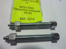 1 PAIRE DE TENDEUR CHAINE M6 MBK MOTOBECANE MOTO SCOOTER MOBYLETTE TENSION 6MM