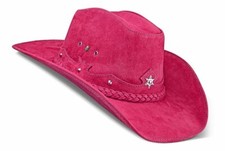 Chapeau de cow-boy rose pour