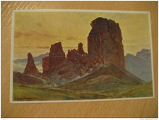 CINQUE TORRI Rideau D' Ampezzo Falzarego Pass Montagnes Carte Postale VENE