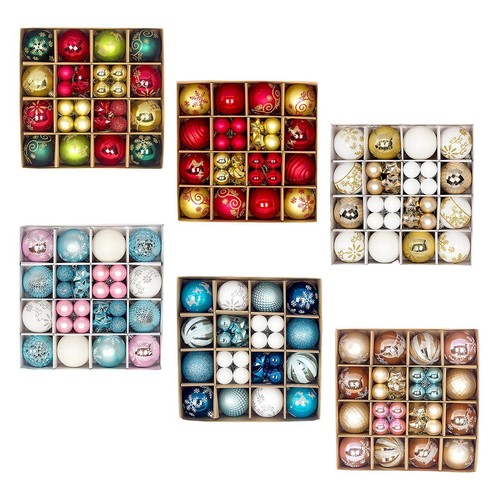 44x boules noël ornements - de,