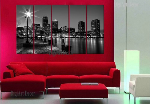 Boston skyline black - boston,