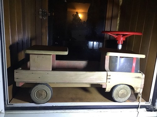Ancien jouet camion porteur - camion,