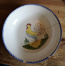 ASSIETTE À SOUPE FAÏENCE DE CHAROLLES 20 CM (DÉCOR COQ)