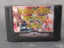 SEGA Megadrive MEGA DRIVE Mega Games 2 cartouche 3 jeux Shinobi Street of rage