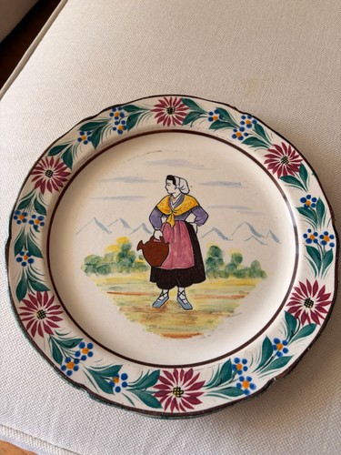 Assiette faïence quimper - hb,