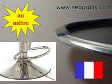 Socle et pied pour tabouret de bar : protection plastique caoutchouc (au mètre)