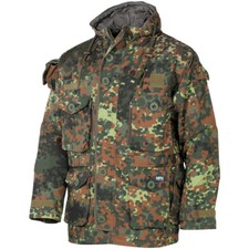 Capuchon De MFH Commando Veste Tactique Smock Hommes Manteau Flecktarn Camo
