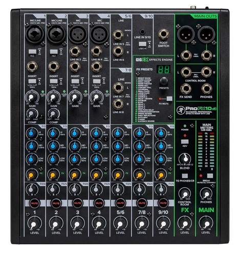 Mackie profx10v3 channel - mackie, 10-channel