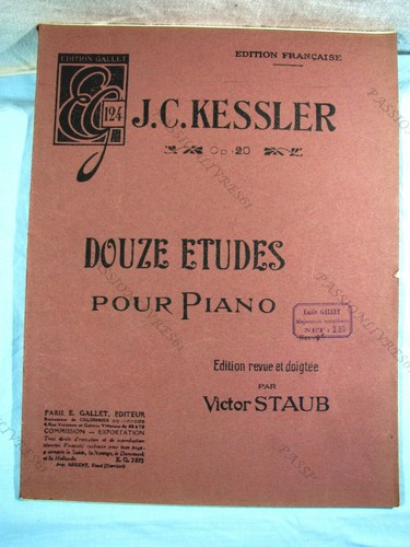 Douze études pour piano opus - pour,