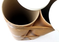 tubes ultra large carton 14 cm ( 145 mm ) Lot rare de 2 long.72cm emballage fort