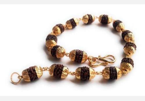 Bracelet perles rudraksha - en,