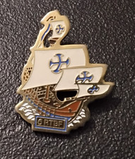 Pin’s Marine Bâteau à Voile Marron et Blanc ORTBF (1566)