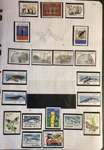 Timbres islande n - ,