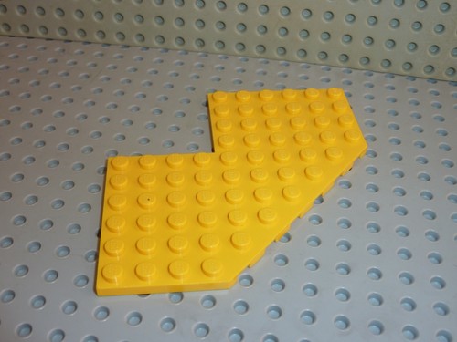 Plaque lego yellow plate - yellow, ref