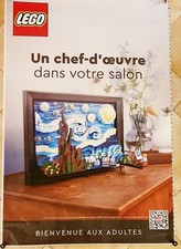 Affiche poster taille abribus 120cm x 176cm LEGO Chef D'œuvre La Nuit Étoilée 
