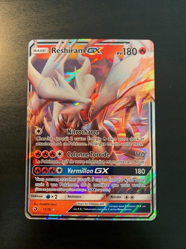 Carte pokémon reshiram - carte,
