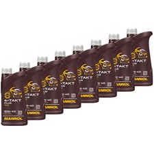 8x 1 Litre Huile Mannol 4-Takt