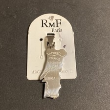 Pendentif Argent Carte Du