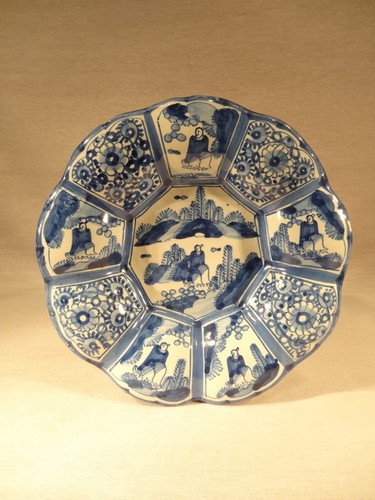 Ancien plat polylobe faience - ancien,