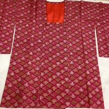 Veste manteau kimono traditionnel japonais "haori" pour femme rouge décontrac...