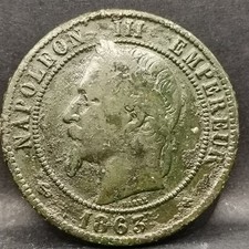 10 CENTIMES 1863 BB STRASBOURG