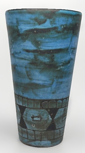 Rare verre vase - /, signé