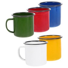  5 Pcs Campfire Coffee Mug Mini Tasse Vintage Ensemble Émaillée De Thé Cafetière