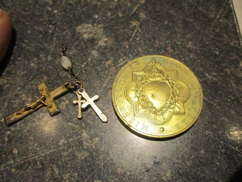 Ancienne medaille coeur jésus - ancienne,