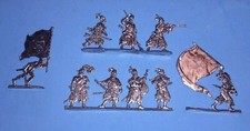 Plats d'étain - KZ Zinnfiguren - Flat Tin : 9 figurines des guerres de religion