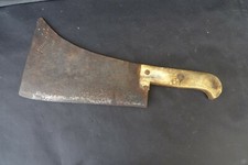  OUTIL ANCIEN ,FEUILLE DE BOUCHER ,COUPERET DE Boucher XIX EME .