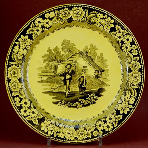 Assiette creil faïence fine - faïence,