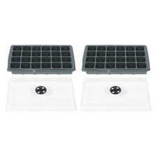  2 Pcs Bac De Plantation Plateau Avec Couvercle Récipient Germination
