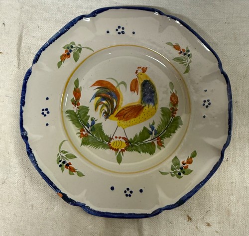 Assiette en faïence de - 2,