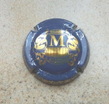Capsule de champagne M MIGNON Charles bleue et or Epernay