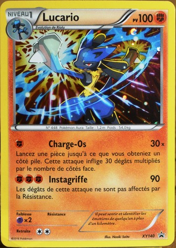 Carte pokémon xy140 lucario - carte,