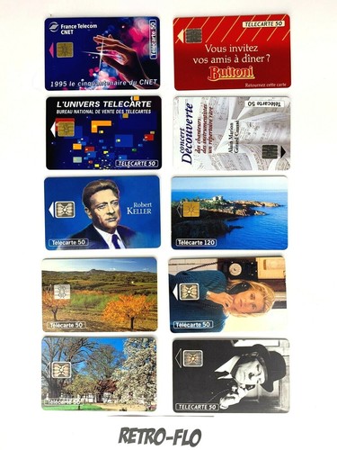 Lot télécartes cartes - lot, 10