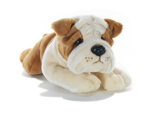 Peluche chien bouledogue - peluche,