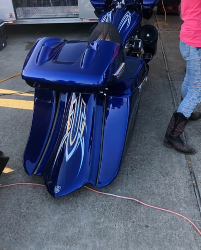 Harley bagger dresser - harley, Étiré