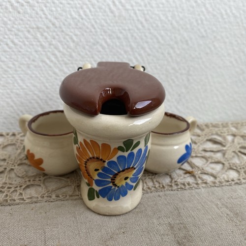 Ancien set condiments moutarde - ancien,