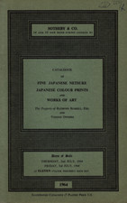 JAPANESE NETSUKE CATALOGUE VENTE  SOTHEBY'S LONDON 2-3/07/1964